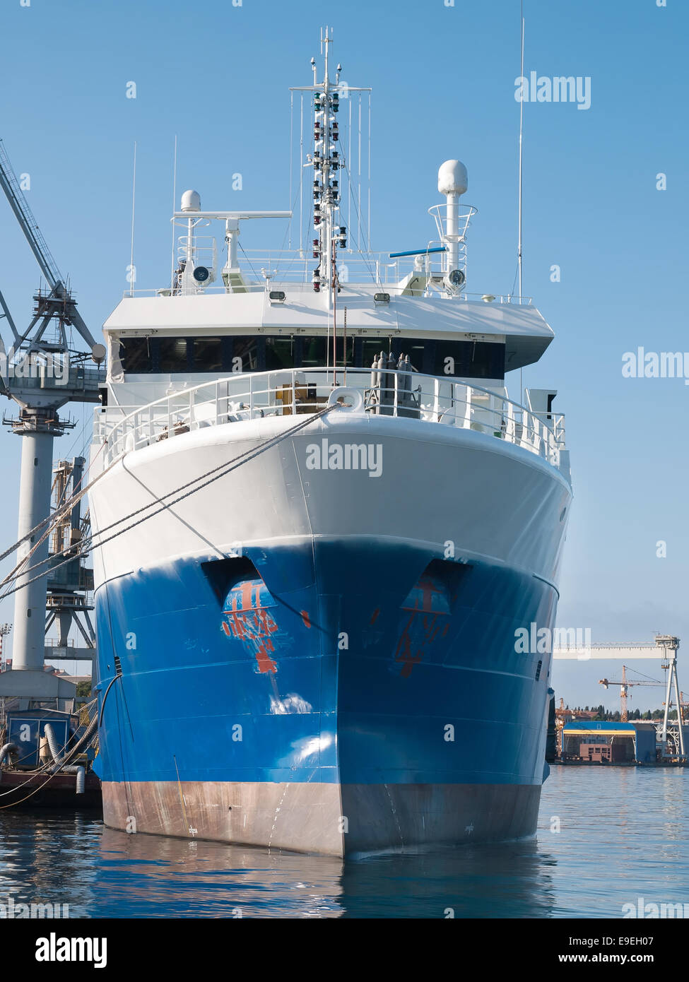 Schiff im Dock Yard auf Finale ausrüsten Stockfoto