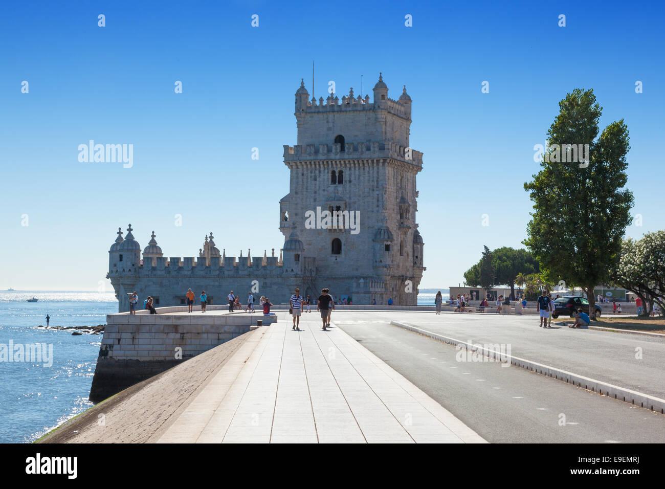 Turm von Belem - Torre de Belem in Lissabon-Portugal Stockfoto