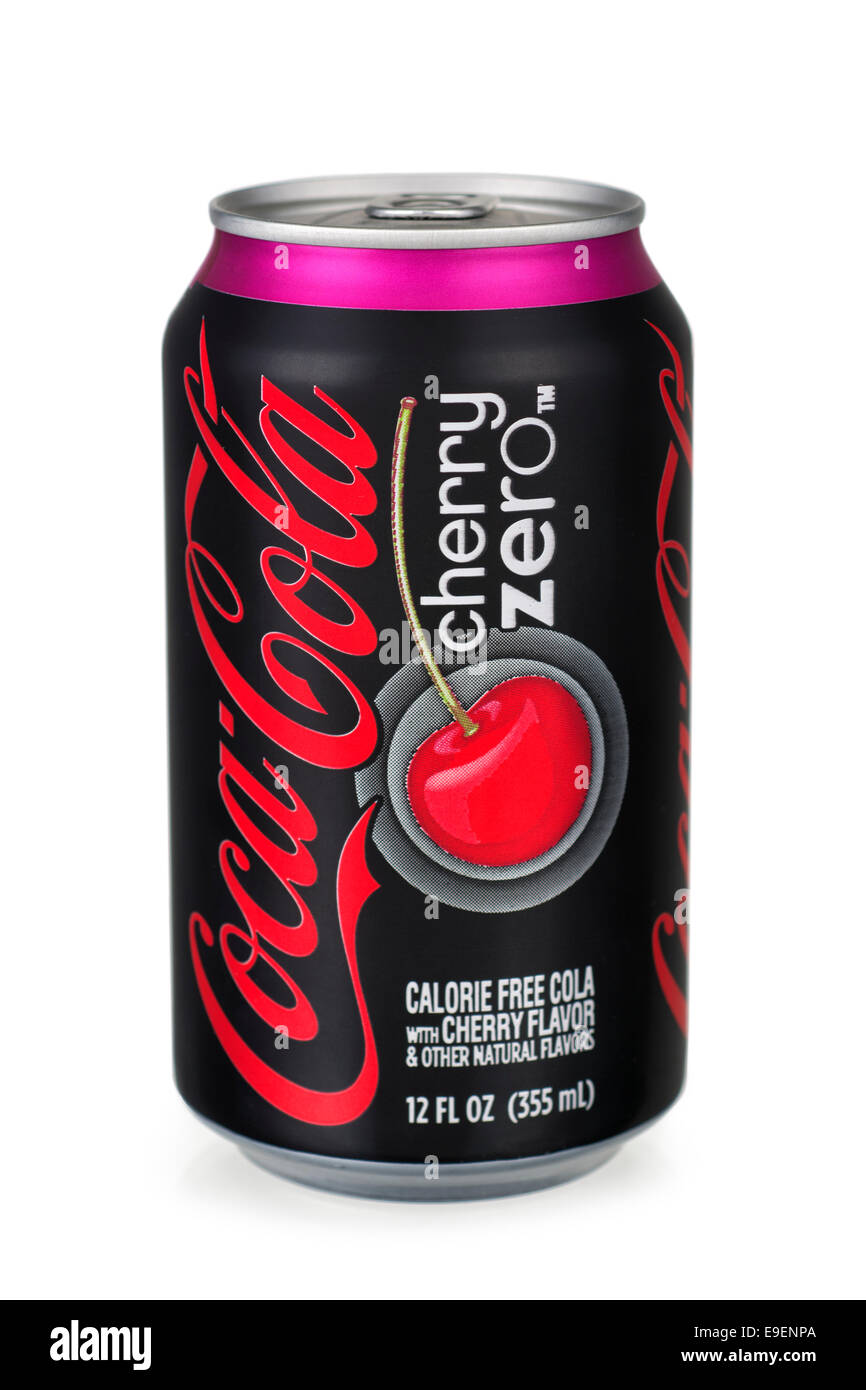 Cherry Zero Coca Cola Zero Cola Stockfotografie - Alamy