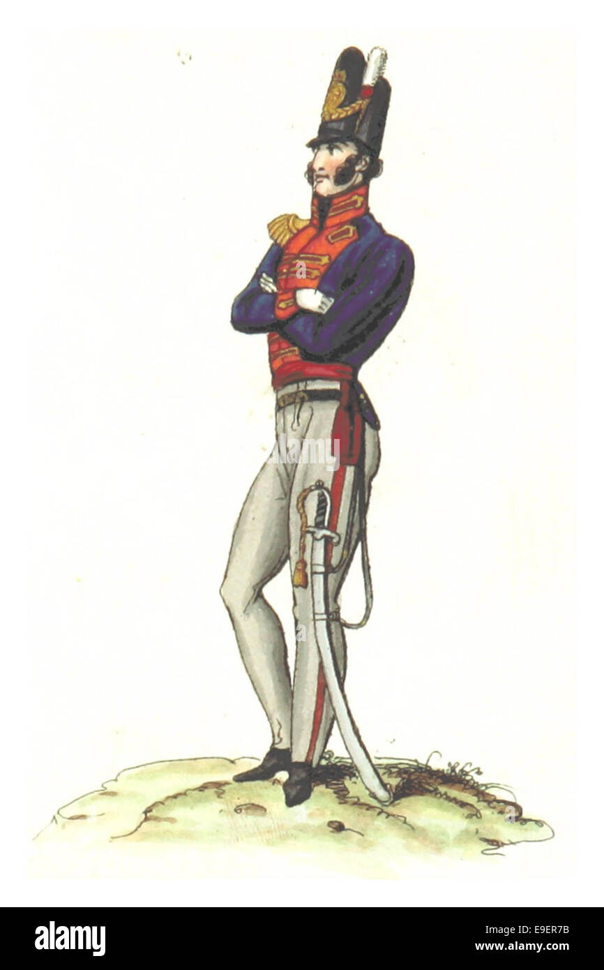 Uniform (7) bezieht sich auf ein bestimmtes Bekleidungsdesign, das mit militärischen, Strafverfolgungsbehörden oder anderen institutionellen Zwecken in Verbindung gebracht werden könnte. Das Design und die Materialien der Uniform spiegeln die damaligen Standards für Funktionalität und Identität wider. Stockfoto