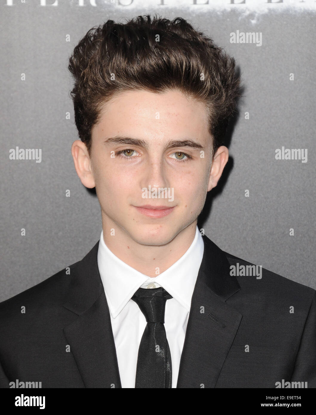 Los Angeles, Kalifornien, USA. 26. Oktober 2014. Timothee Chalamet Teilnahme an der Los Angeles-Premiere von "Interstellar '' statt im TCL Chinese Theatre in Hollywood, Kalifornien am 26. Oktober 2014. 2014-Credit: D. Long/Globe Fotos/ZUMA Draht/Alamy Live-Nachrichten Stockfoto