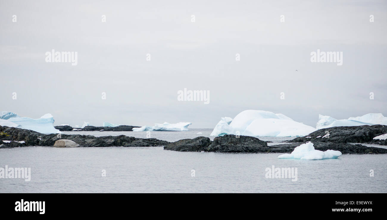 Vernadsky Basis Hafen, Antarktis Stockfoto