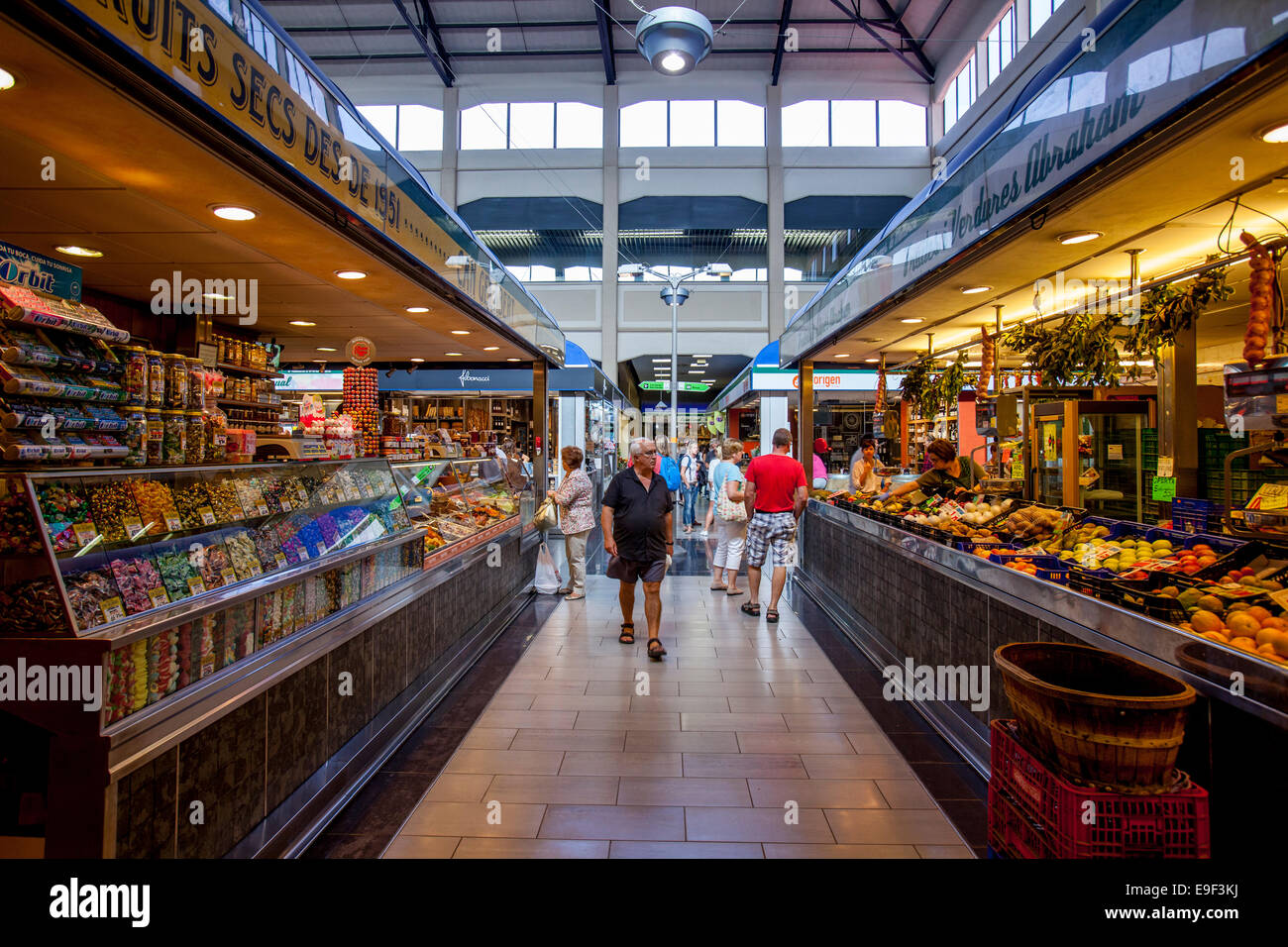 Mercat De L'Olivar, Palma De Mallorca, Spanien Stockfoto, Bild ...