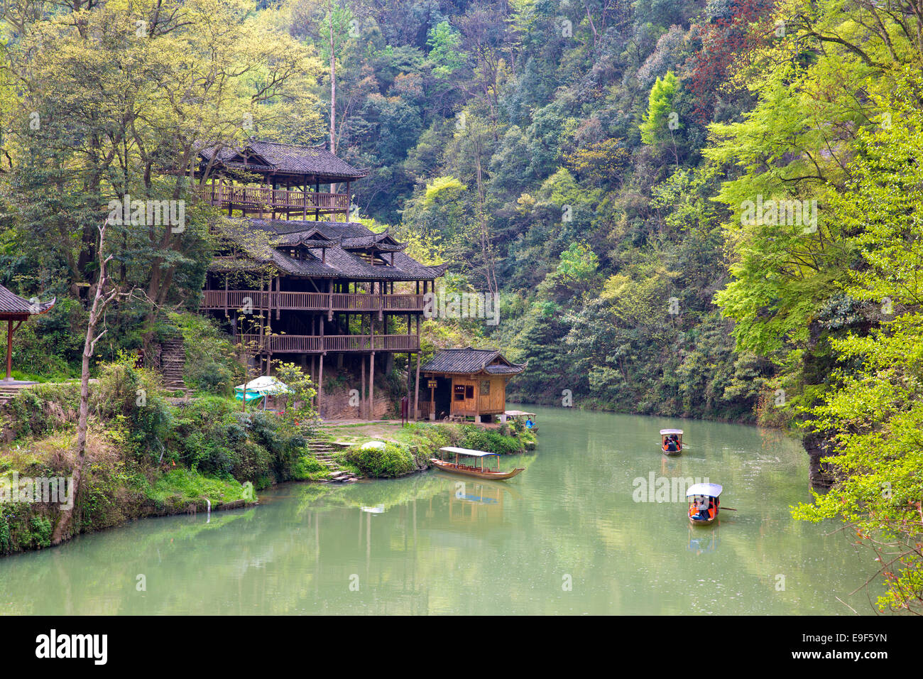 Tongren City, Guizhou Miao Stadt Landschaft Stockfoto