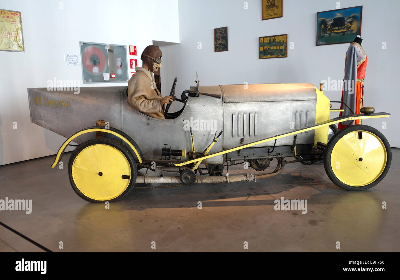 Barron Lee Ackroyd 1912 (El Pampéro) im Auto, Automobil-Museum von Málaga, Andalusien, Spanien. Stockfoto