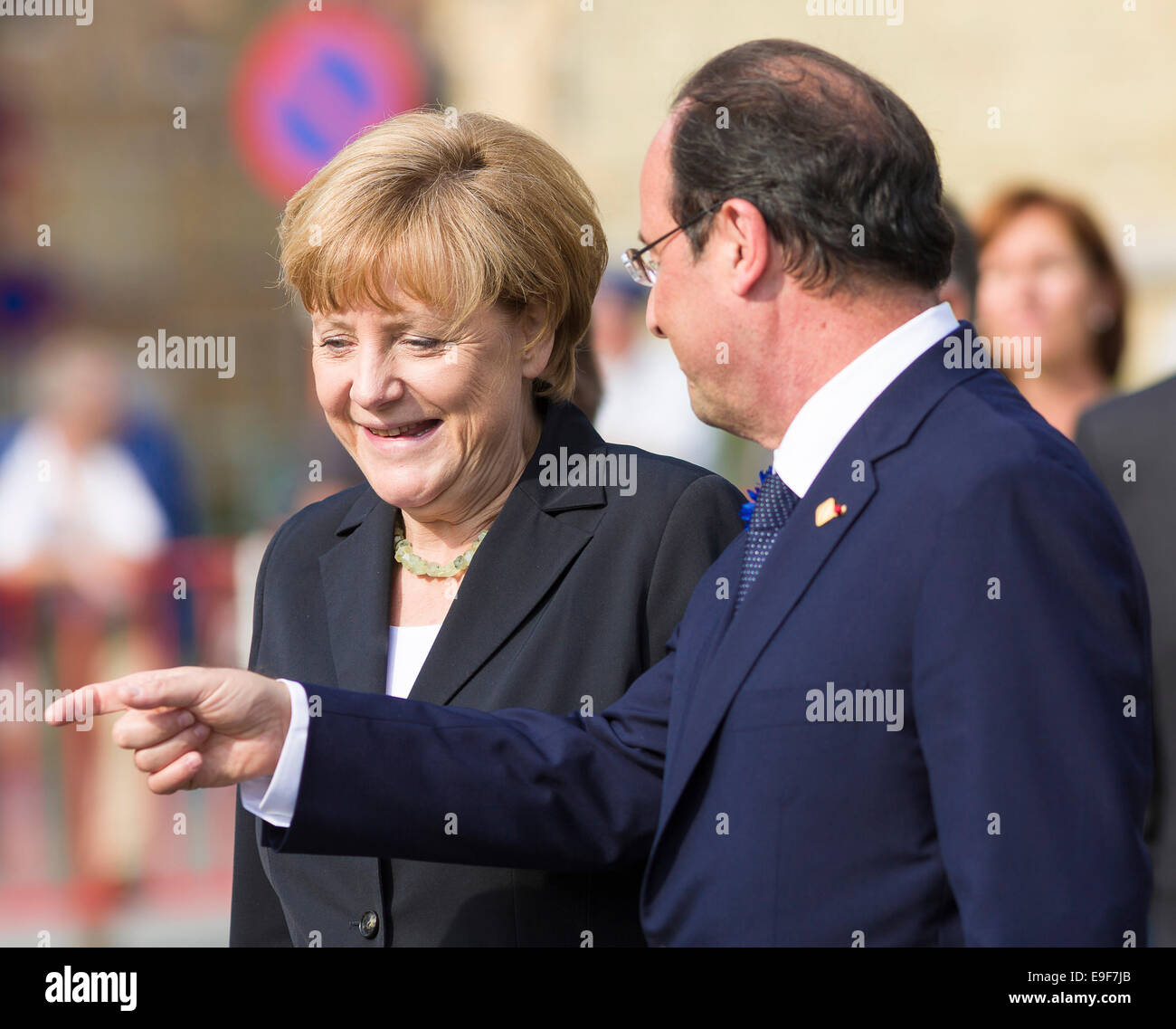 Belgien, Ypern: Gipfeltreffen der europäischen Staats-und Regierungschefs auf 2014/06/26 Stockfoto