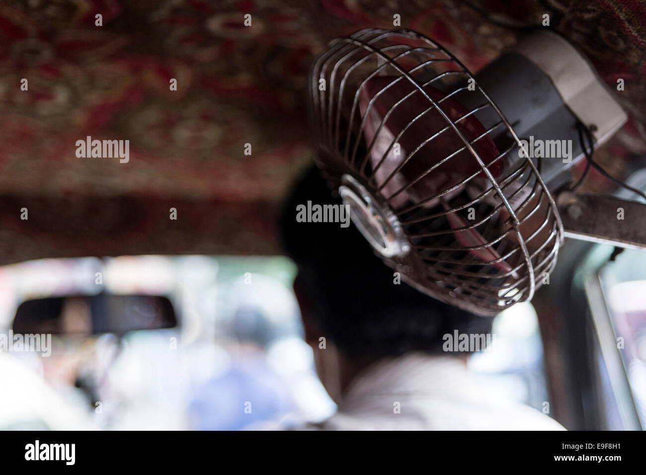 Ventilator in einem Auto, Kolkata, Westbengalen, Indien Stockfoto