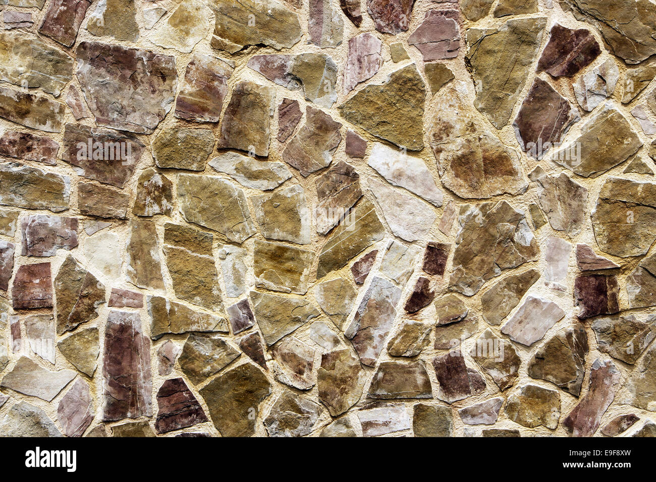 Natursteinmauer Stockfoto
