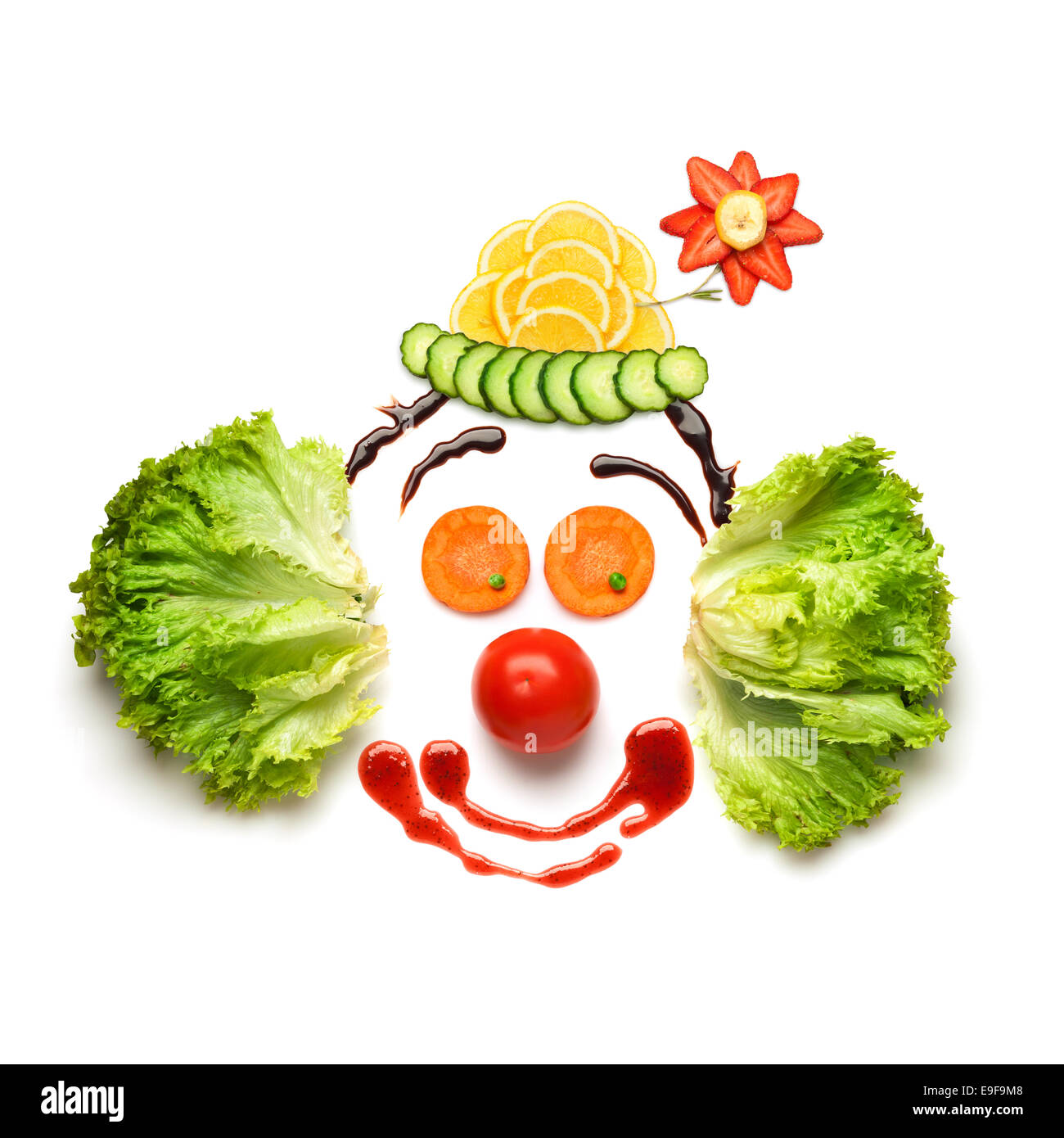 Happy Meal für Gegner von Fast-Food. Stockfoto