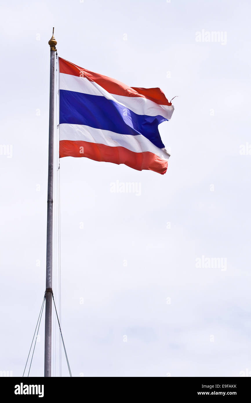 Thailändische Flagge Stockfoto