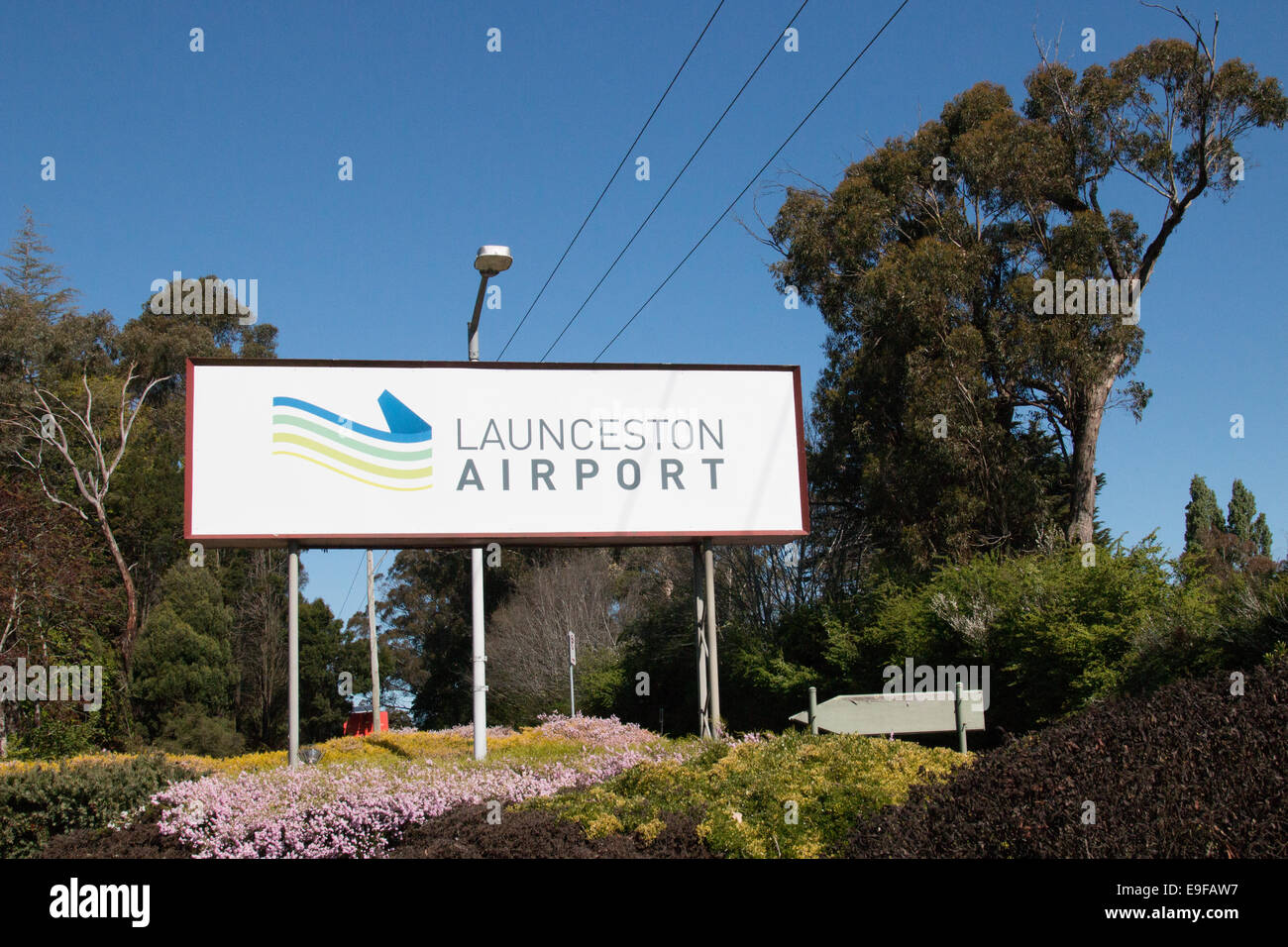 inländischen Flughafen Launceston, Tasmanien, Australien Stockfoto