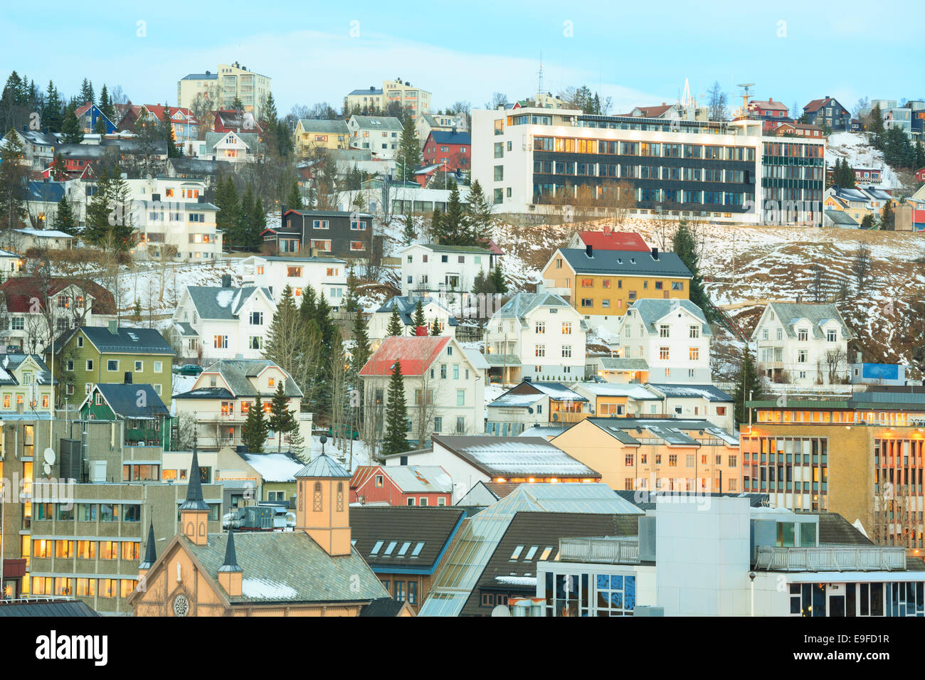Tromso Stadt Norwegen Stockfoto