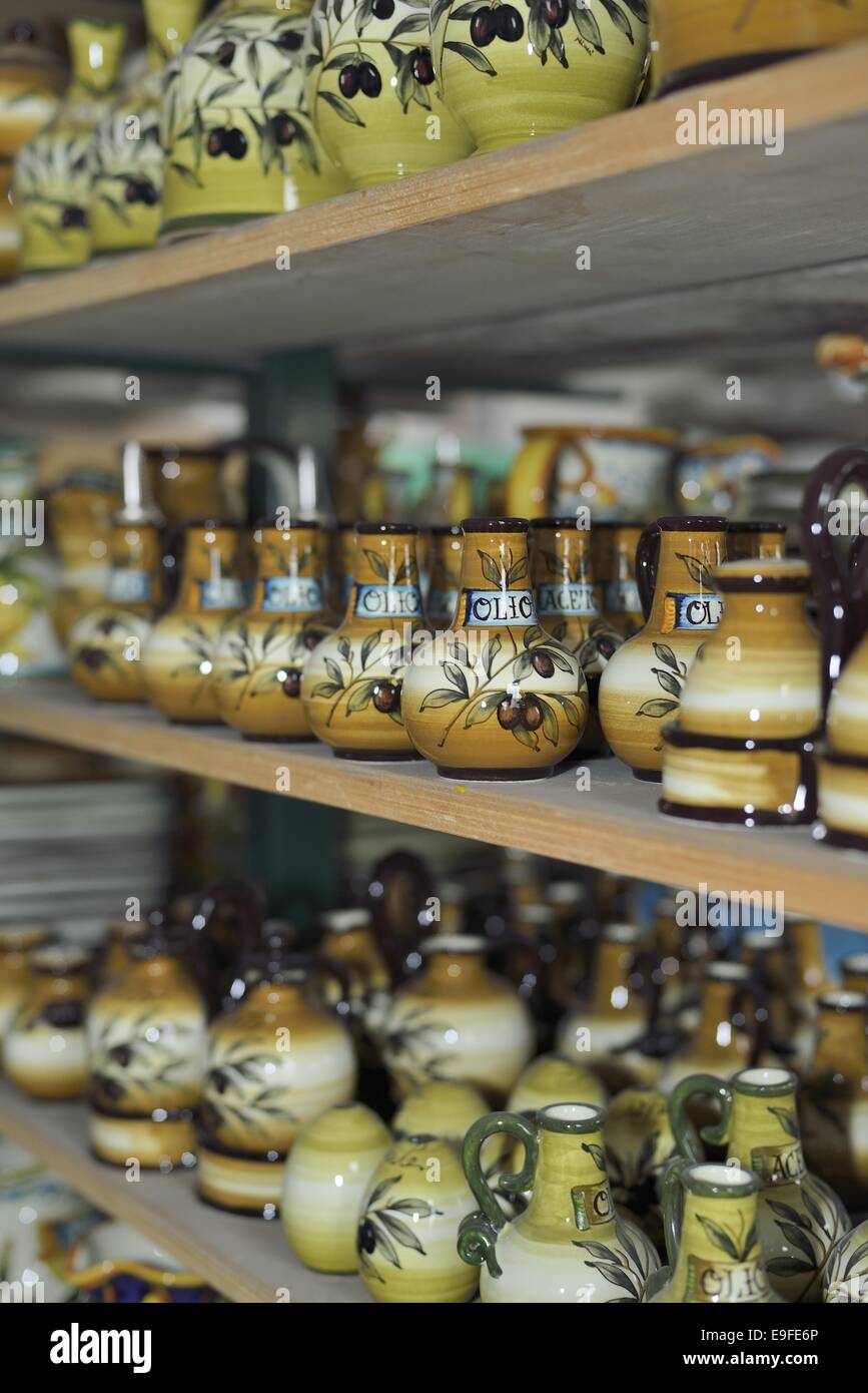 Toskanische Ceramiche (Töpfereien) Stockfoto