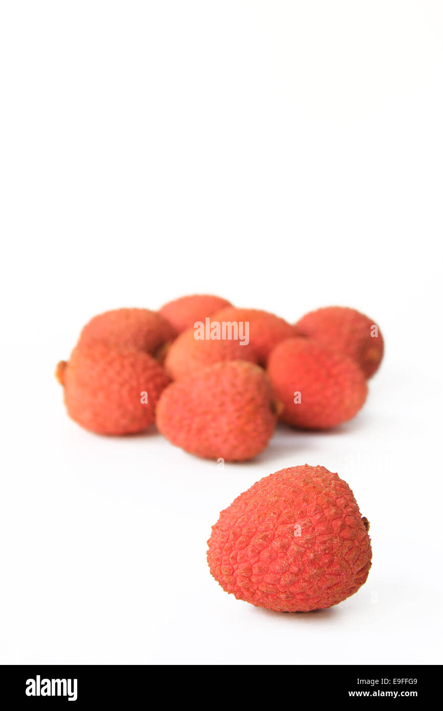 Früchte reifen Litschi (Litchi Chinensis) Stockfoto