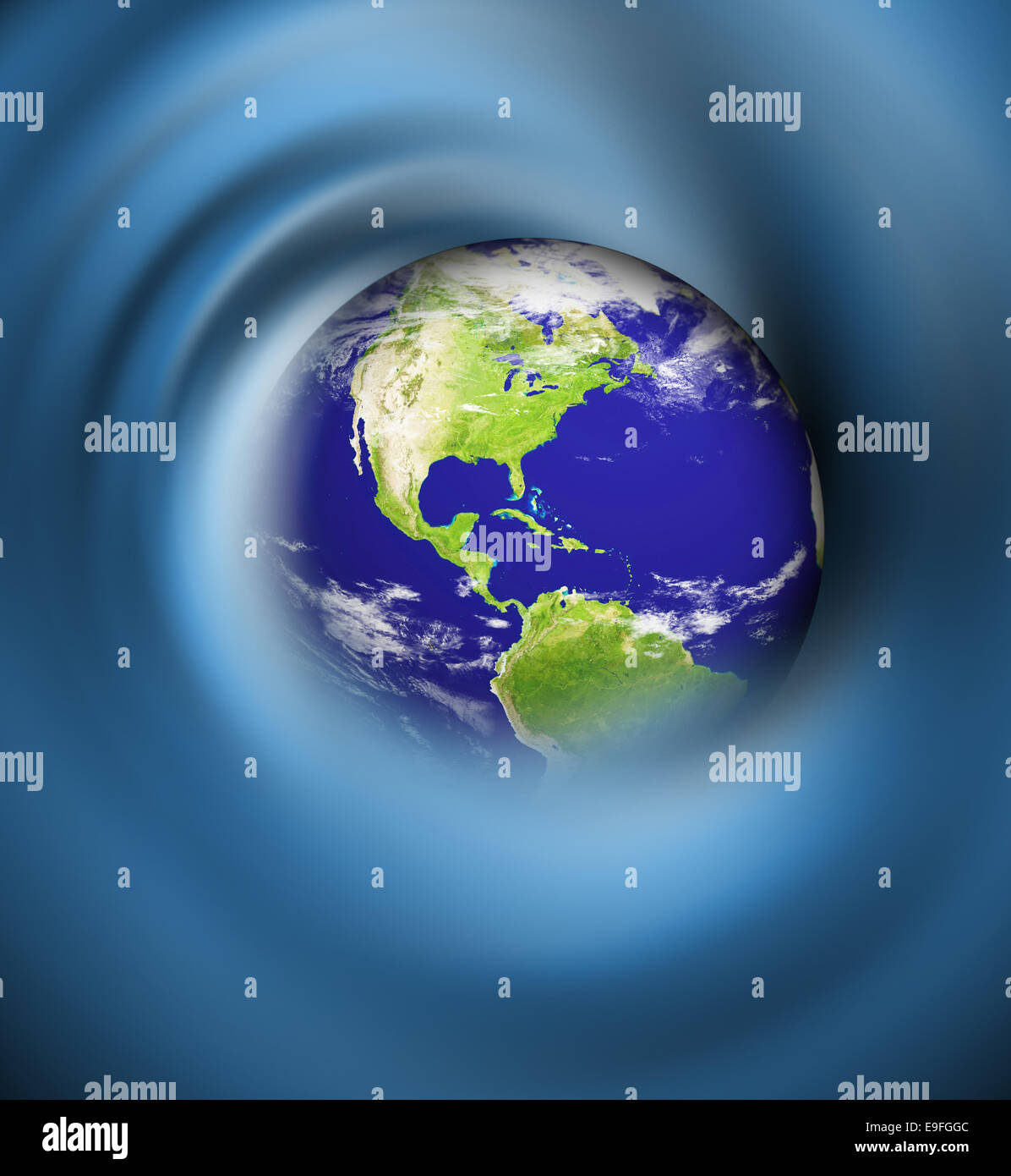 blaue Erde Stockfoto