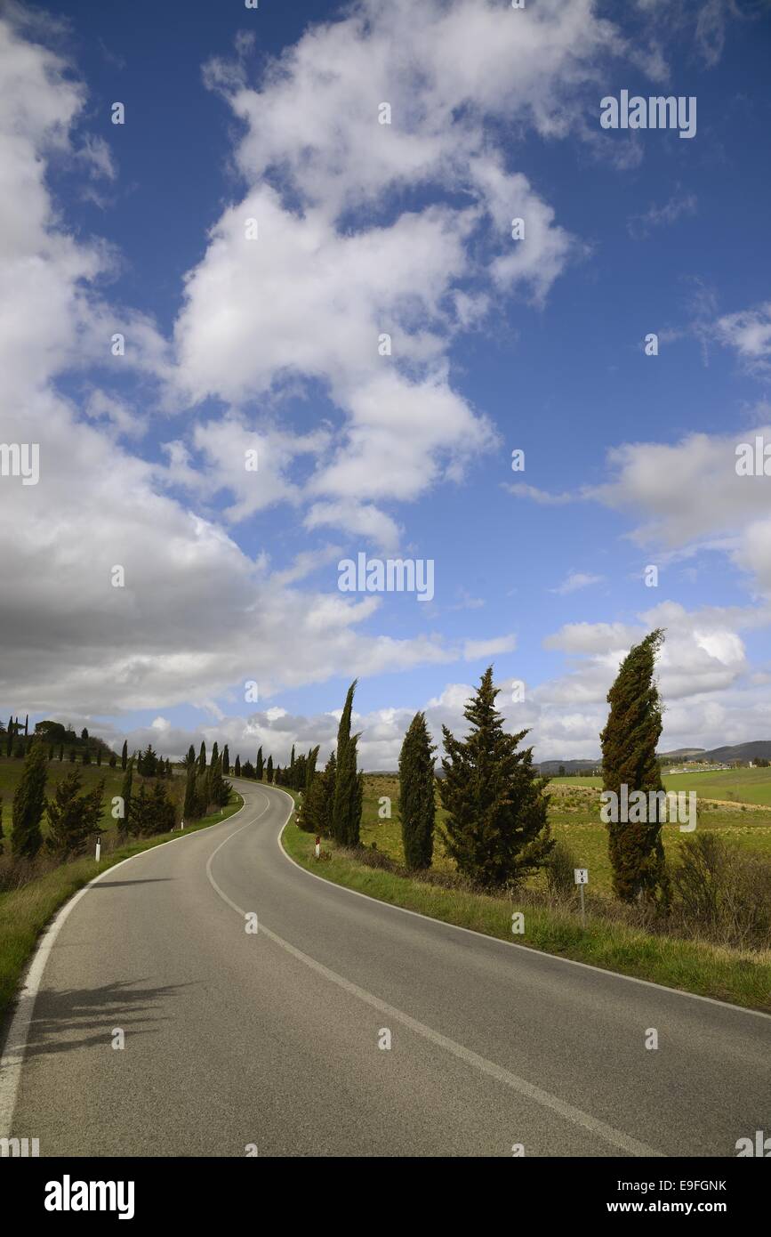 Offene Straße Stockfoto