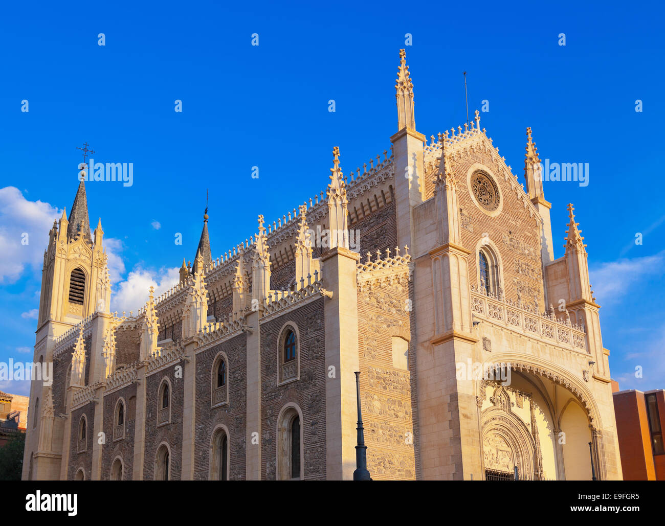 Kirche San Jeronimo Real in der Nähe von Museo del Prado - Madrid Stockfoto