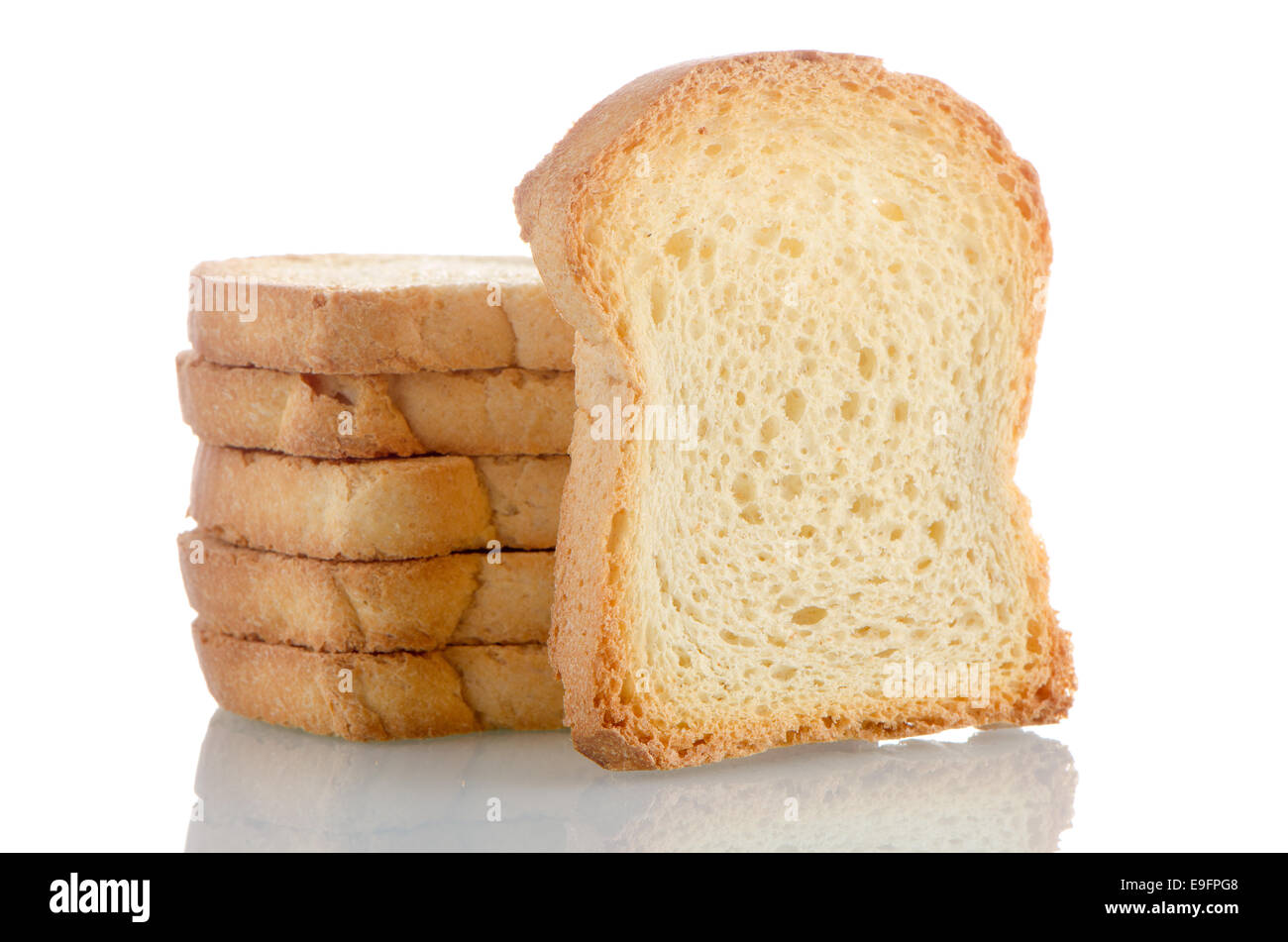 Golden Braun toast Stockfoto