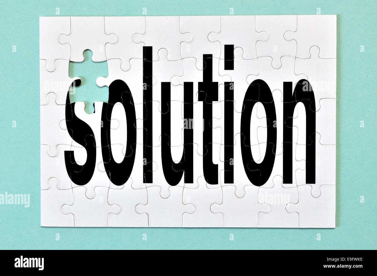 Missing Piece Stockfoto