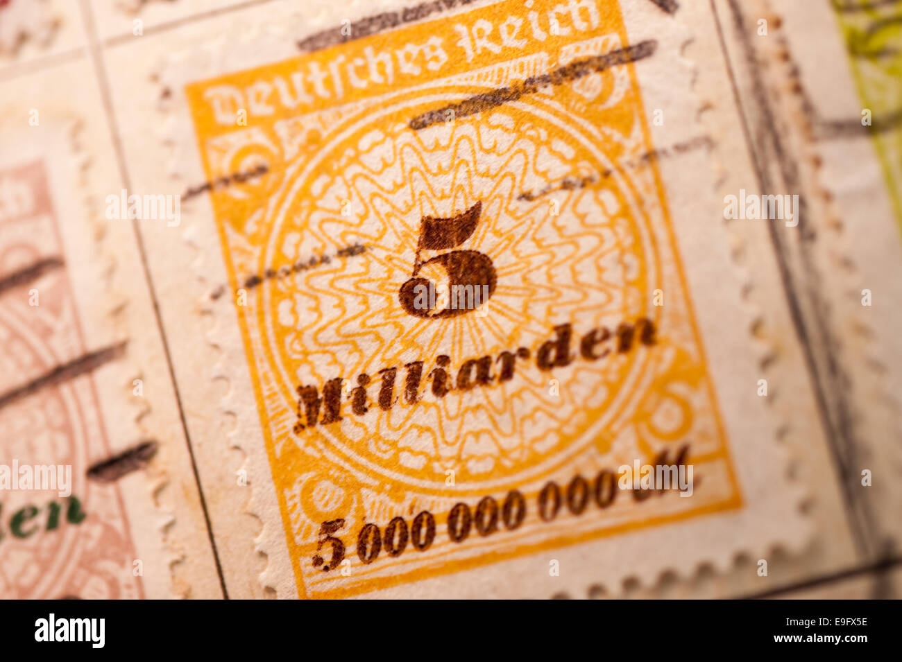 Inflation-Stempel Stockfoto