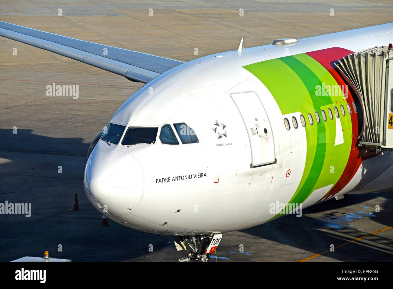 Airbus A330-223 TAP Air Portugal Rio de Janeiro Galeao international Airport, Brasilien Stockfoto