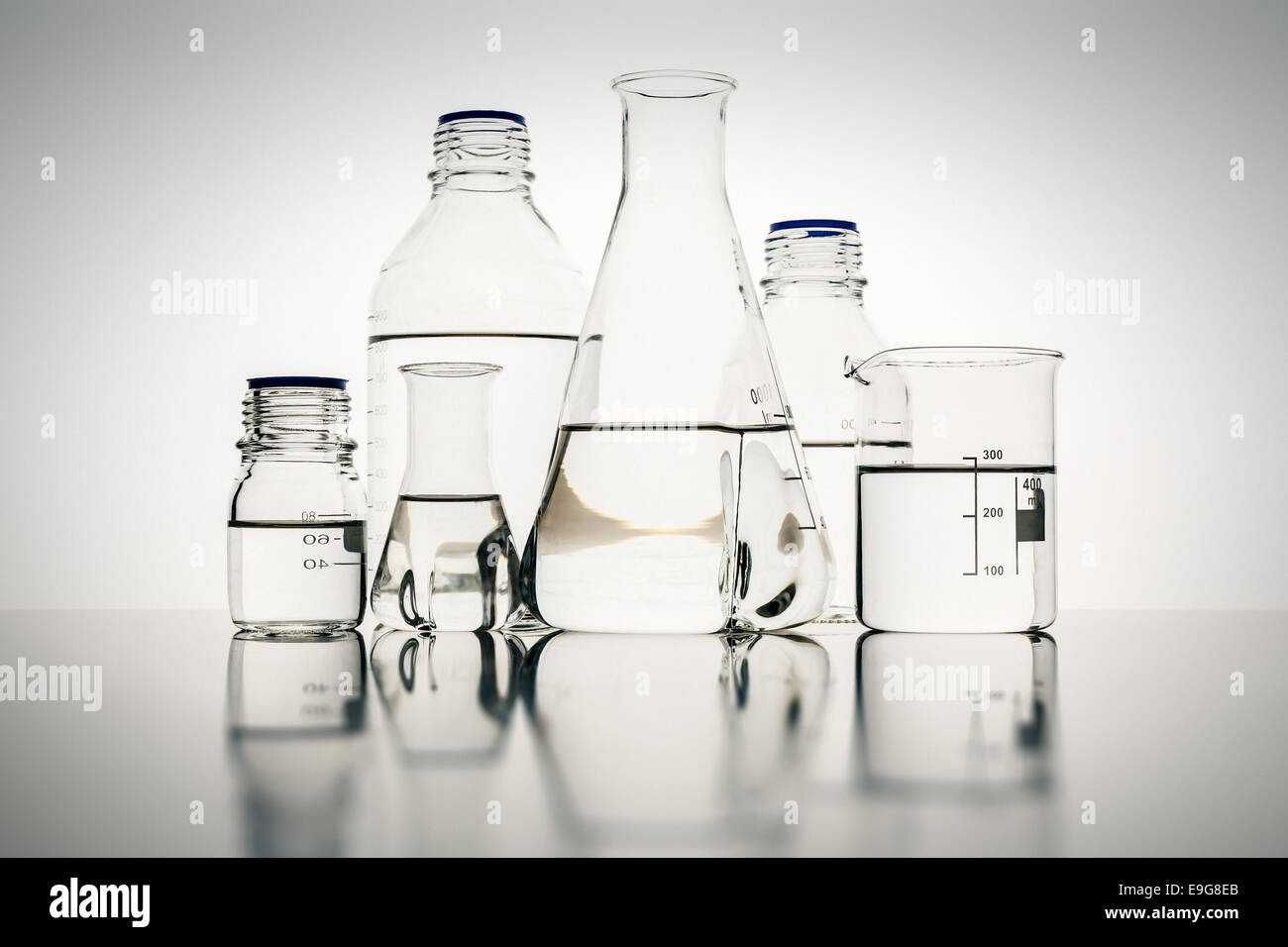 NOLITOY 8er Set Wägeflaschen Aus Glas - Labor Gläser Für Chemie Experimente