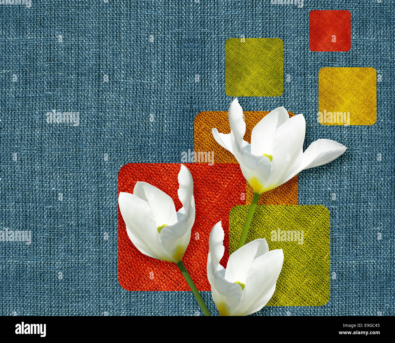 Blumen Postkarte Stockfoto