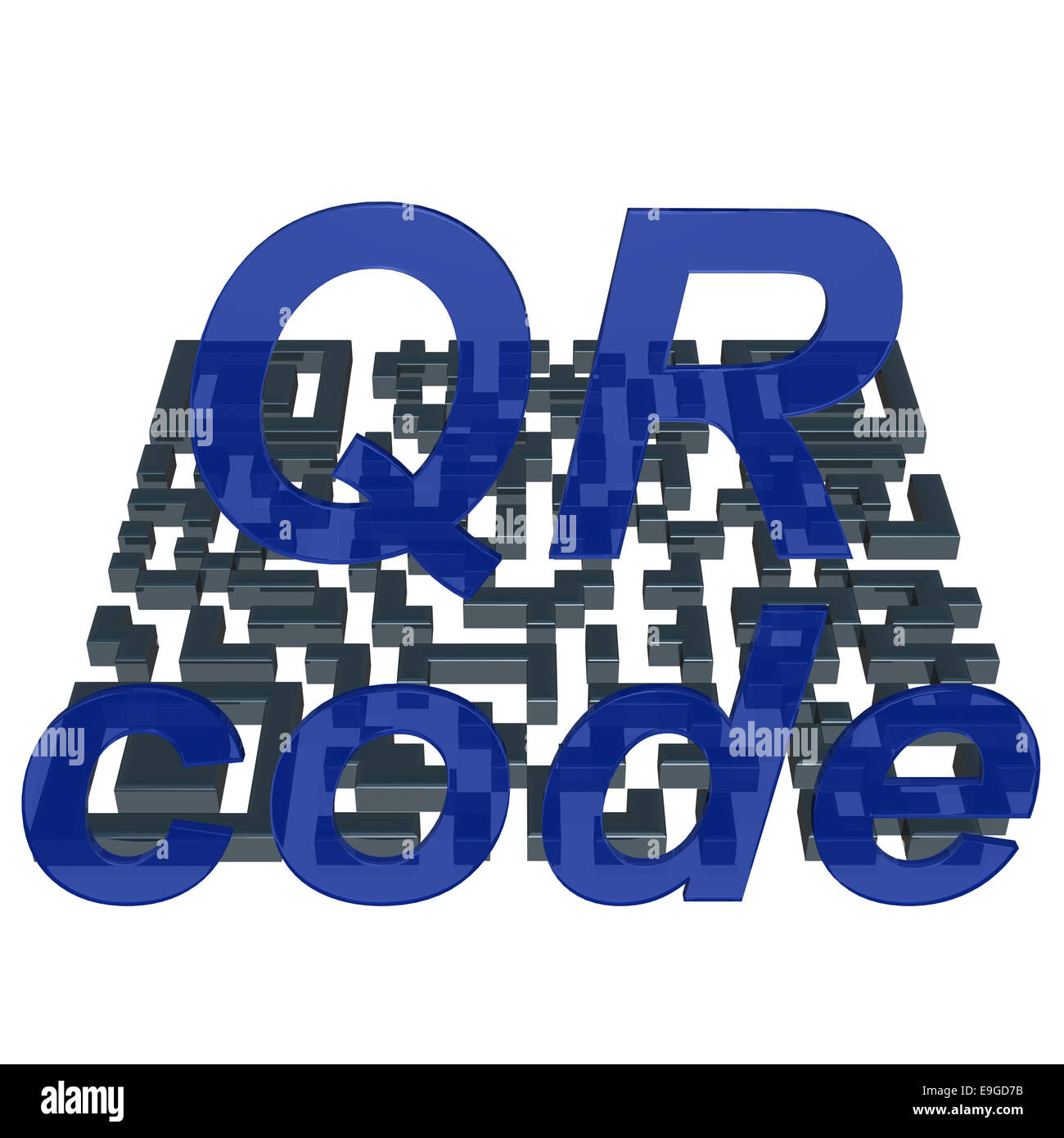 QR-Code Konzept Stockfoto