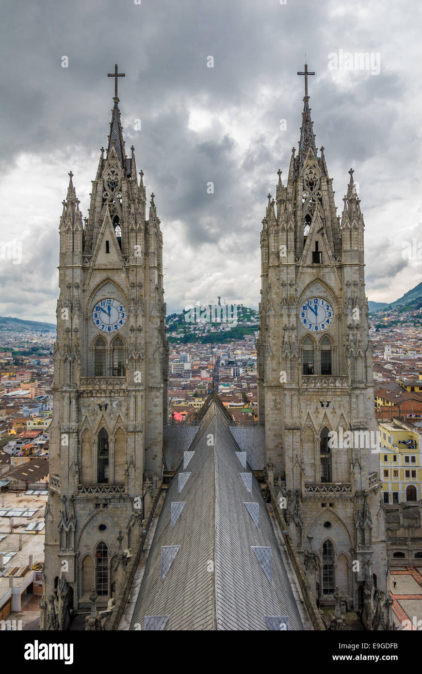 Basilika del Voto Nacional, Quito, Ecuador Stockfoto