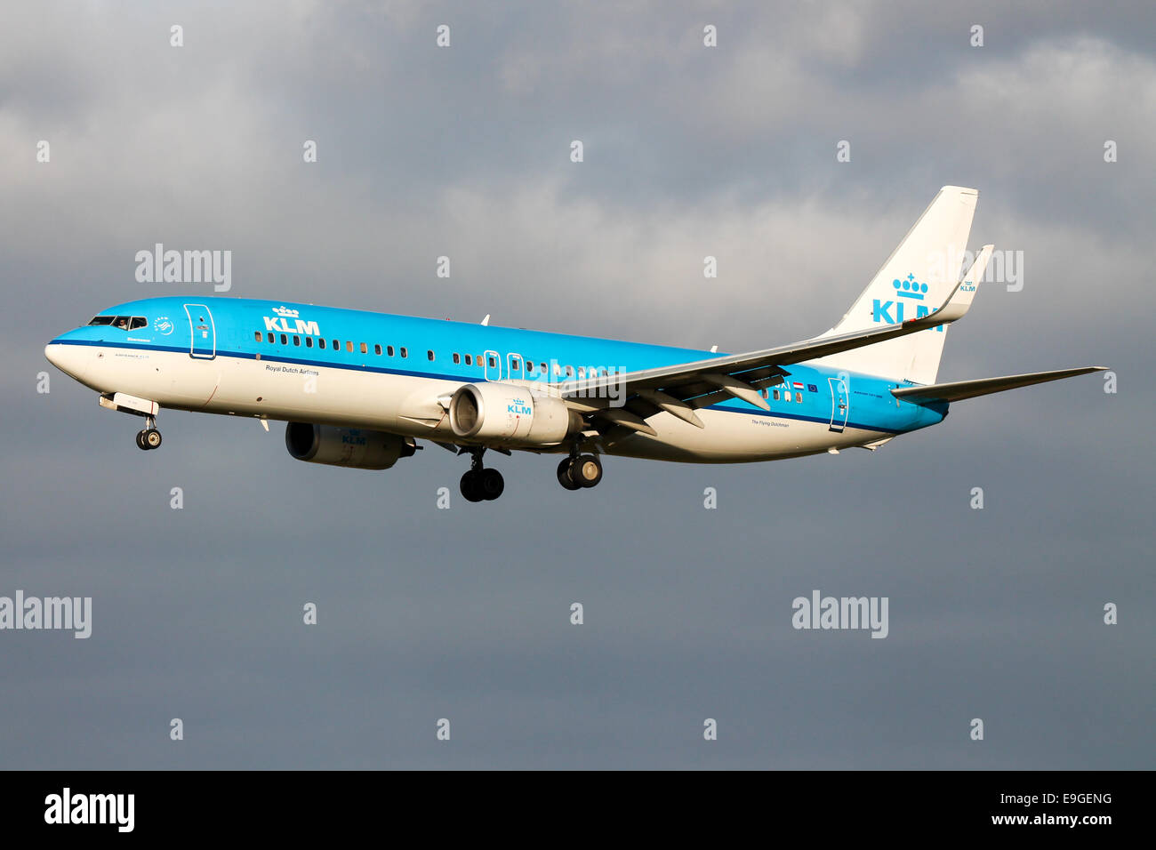 Klm Royal Dutch Airlines Boeing 737 800 Nahert Sich Start