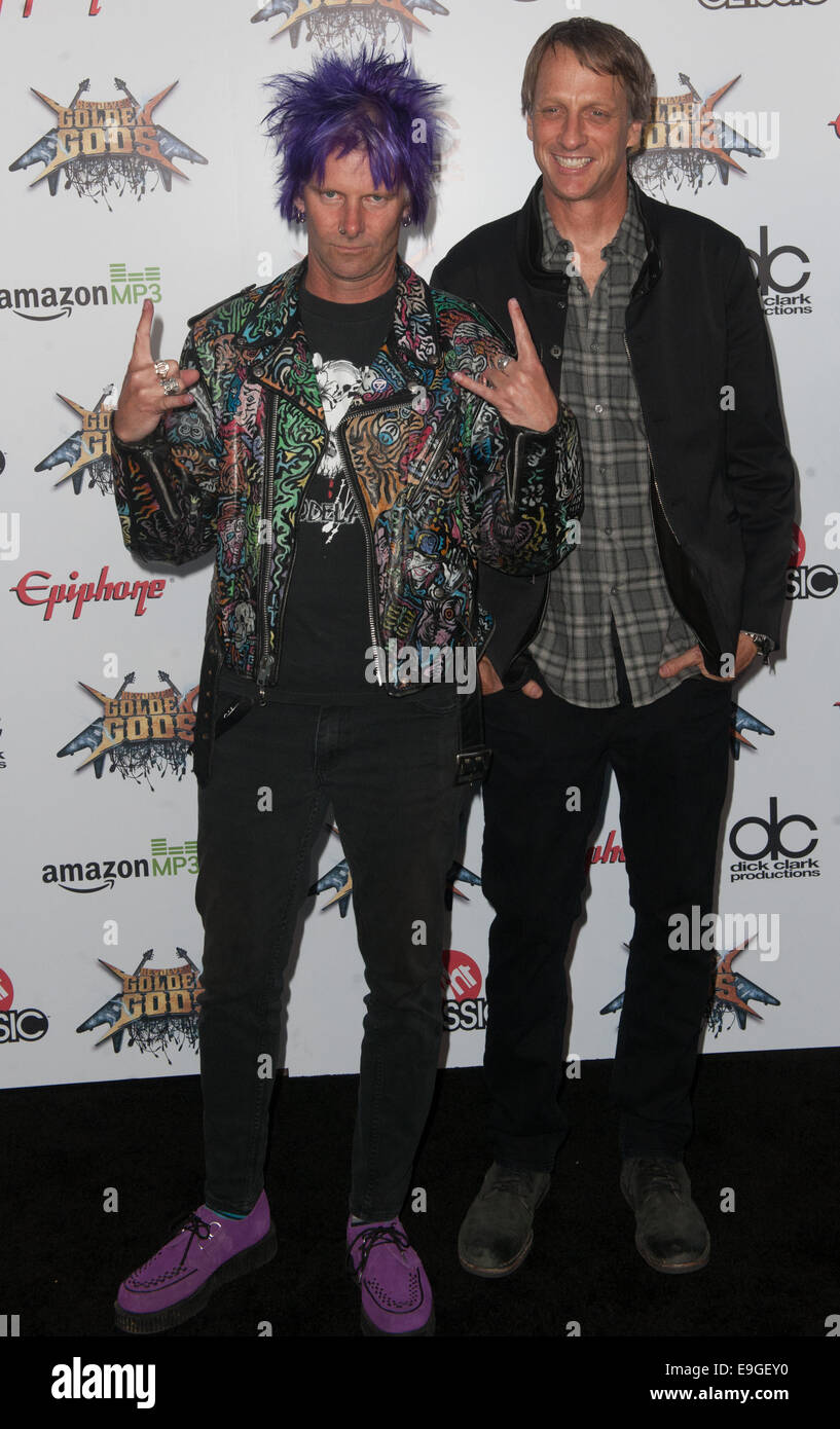 Den Revolver Golden Gods Awards Show - Ankünfte Mitwirkende: Tony Hawk wo: LA, Kalifornien, Vereinigte Staaten, wann: 23. April 2014 Stockfoto