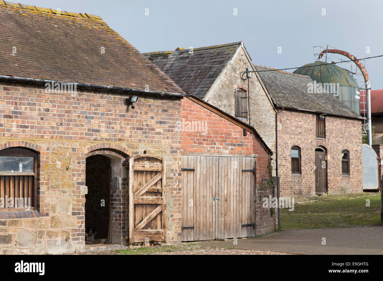 Alte Tenne Aston auf Clun, Shropshire, England, UK Stockfoto