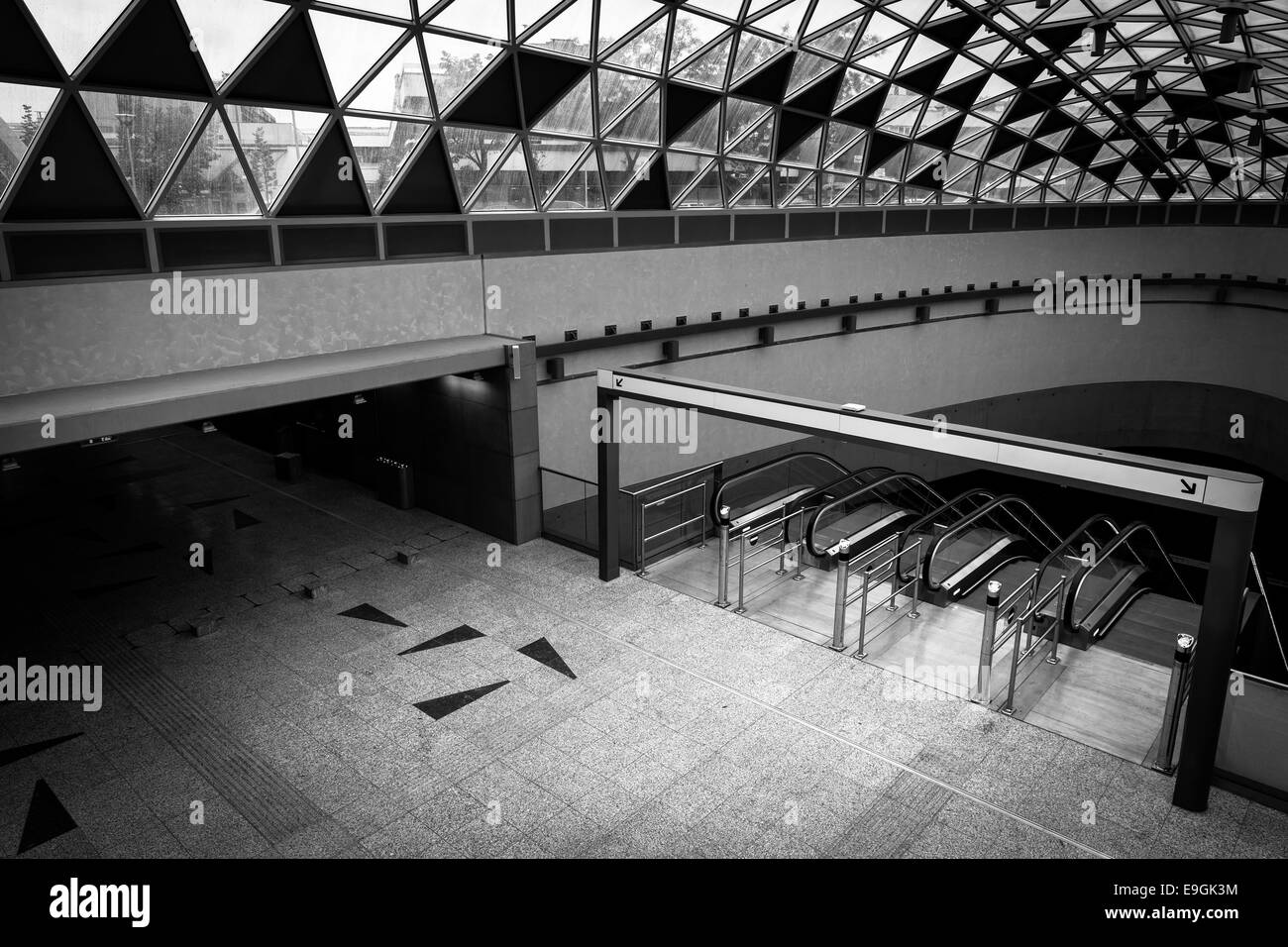 Moderne Metro Interieur Stockfoto