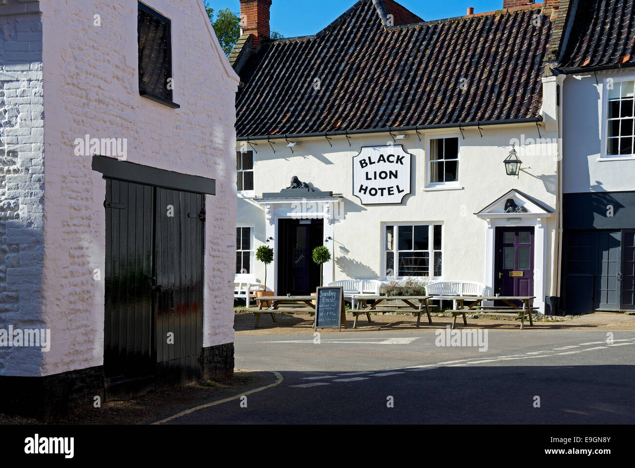 Black Lion Pub, kleine Walsingham, Norfolk, England UK Stockfoto