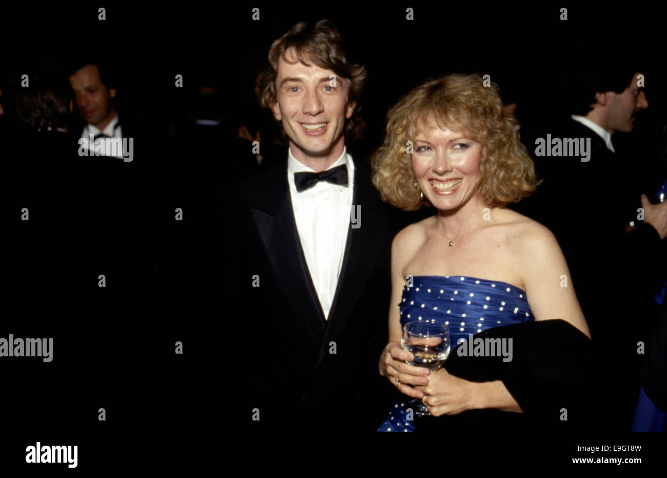 Martin Short und Frau Cable Ace Award zeigen ca. 1987 Stockfoto