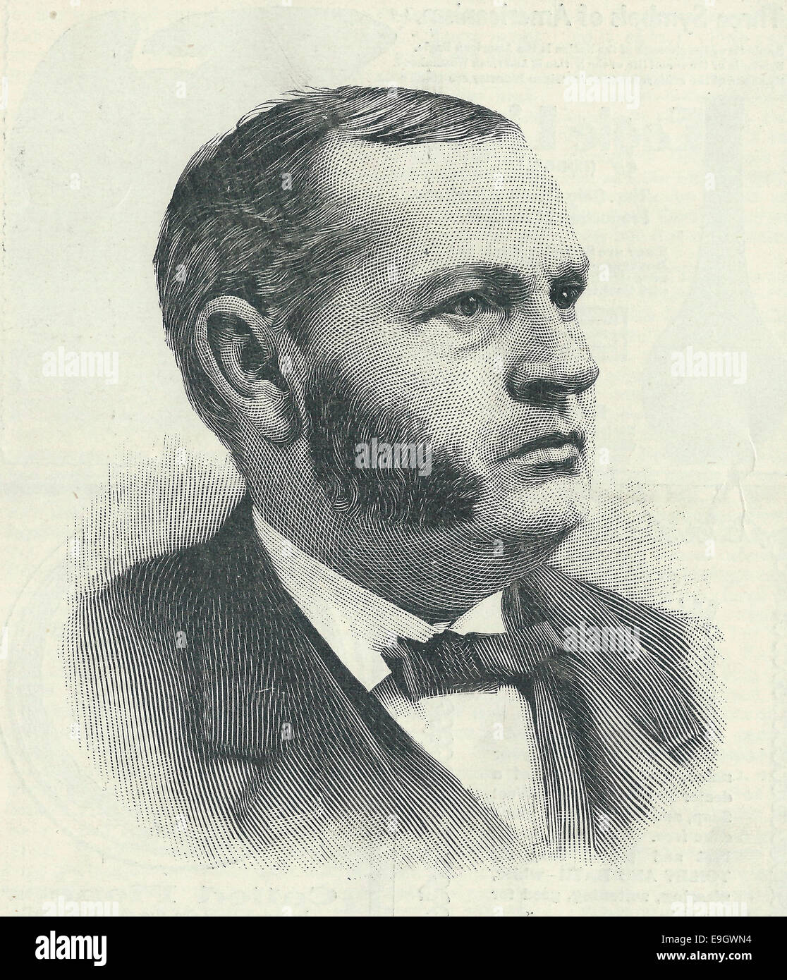 Roswell Pettibone Blume - Mitglied der 47., 48. und 49. Kongress, Gouverneur von New York 1891-1893 starb 1899 Stockfoto