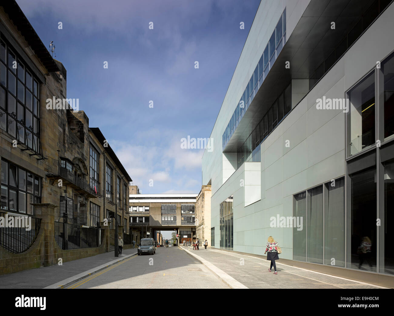 Glasgow School of Art, das Reid Building, Glasgow, Vereinigtes Königreich. Architekt: Steven Holl, 2014. Stockfoto