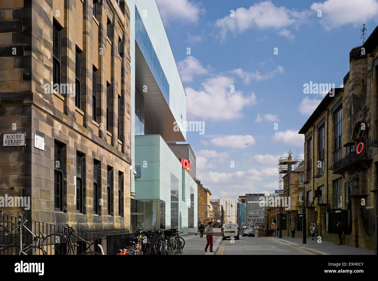 Glasgow School of Art, das Reid Building, Glasgow, Vereinigtes Königreich. Architekt: Steven Holl, 2014. Stockfoto