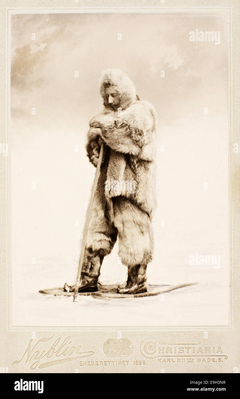 Portrett Av Roald Amundsen, Juni 1899 Stockfoto