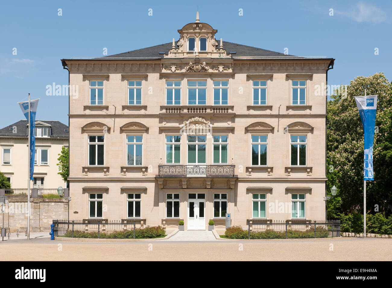 Edinburgh-Palast, Sitz der Industrie-und Handelskammer und Industrie in Coburg, Coburg, Upper Franconia, Bayern, Deutschland Stockfoto