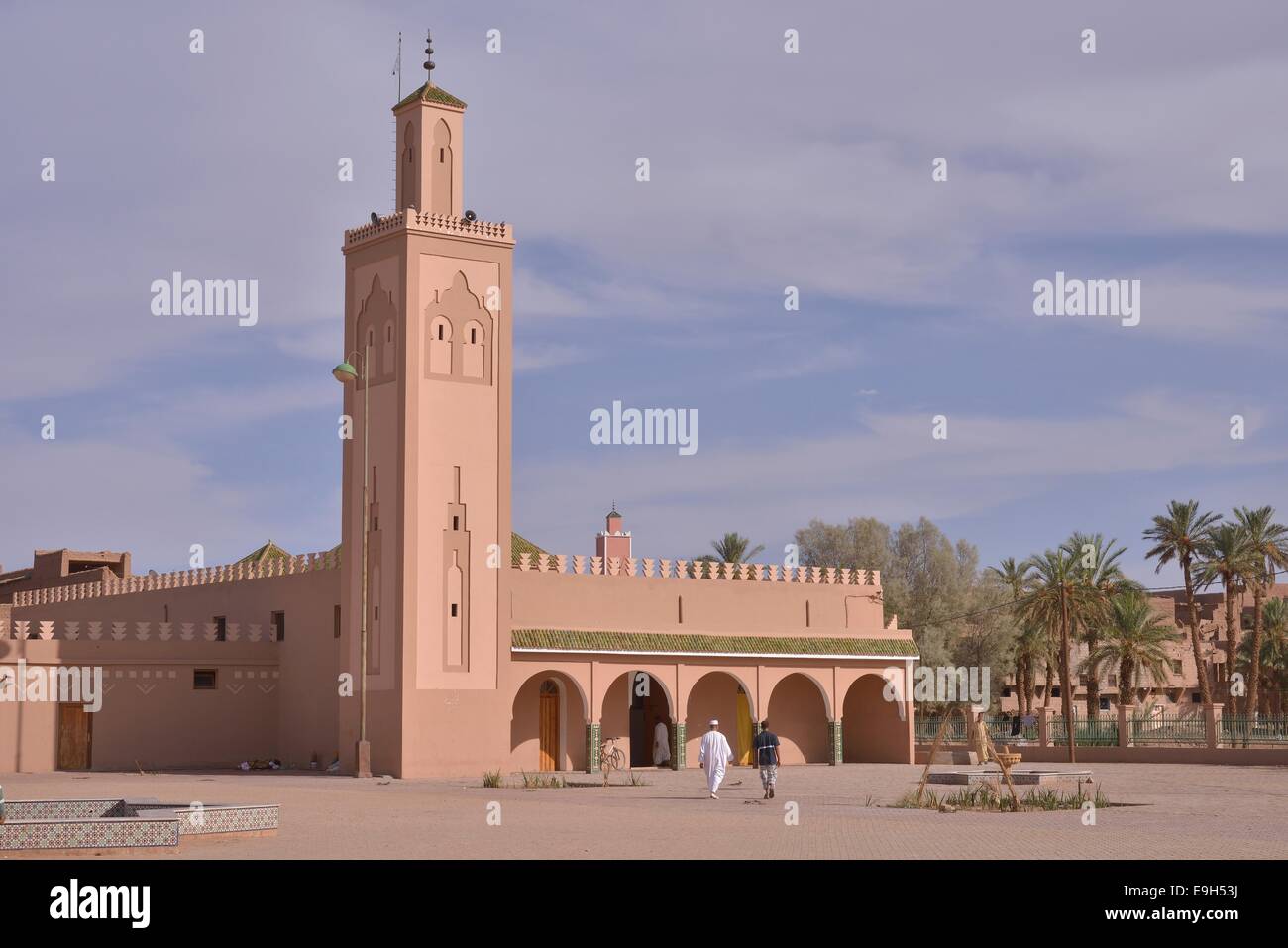 Moschee, Tamegroute, Souss-Massa-Draa Region, Marokko Stockfoto