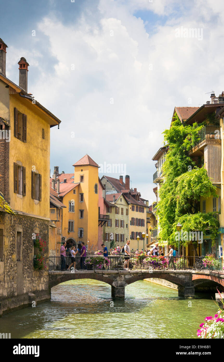 Annecy, Haute-Savoie, Frankreich, Europa - die Altstadt Stockfoto