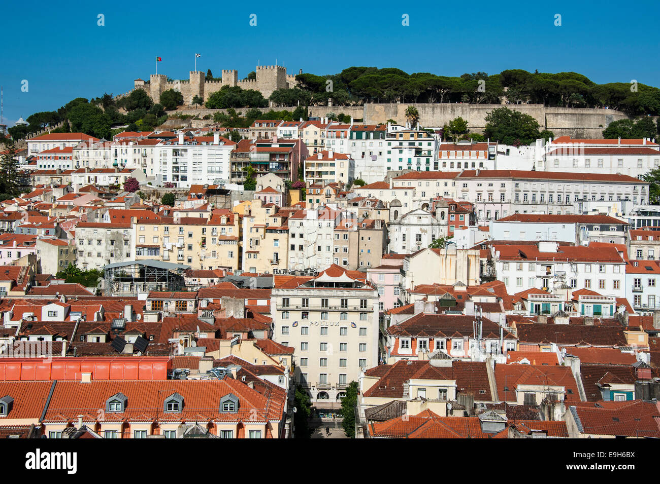 Blick über Lissabon, Lissabon, Distrikt Lissabon, Portugal Stockfoto