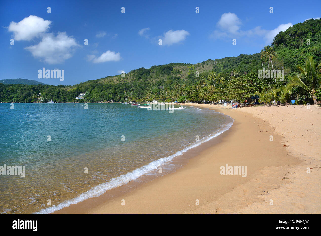 Lopes Mendes Strand, Angra dos Reis, Ilha Grande, Rio de Janeiro, Brasilien Stockfoto