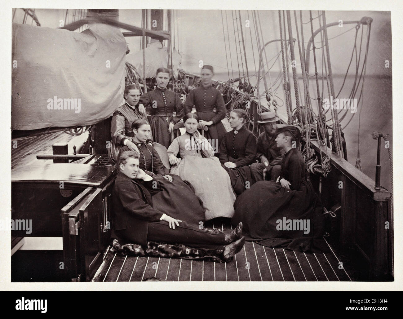 s. 86 Stavanger - die Enocksens ["Kreuzfahrt"Nereide"1869"] Stockfoto