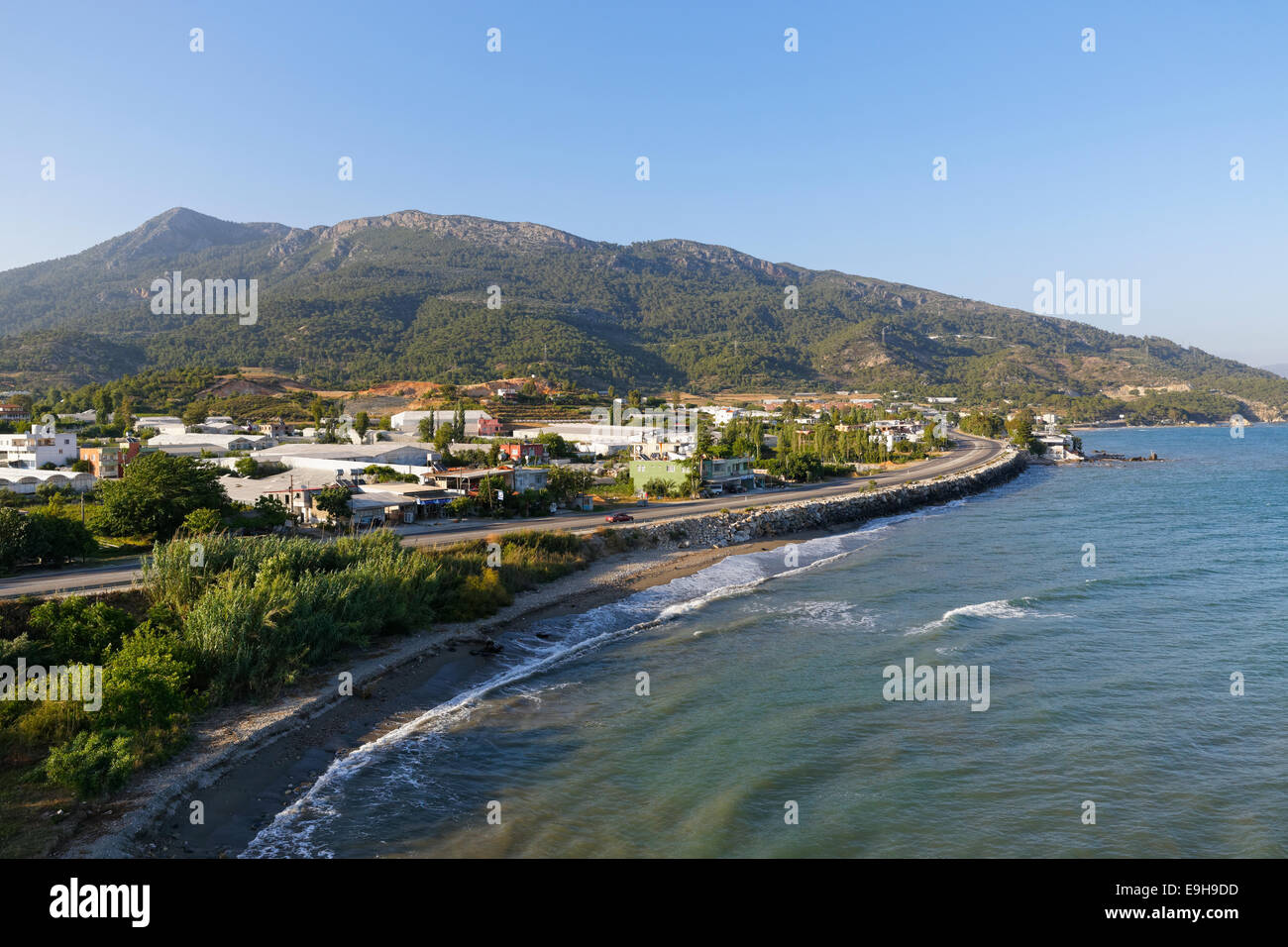 Blick auf Anamur, Mersin Provinz Cilicia, türkische Riviera, Türkei Stockfoto