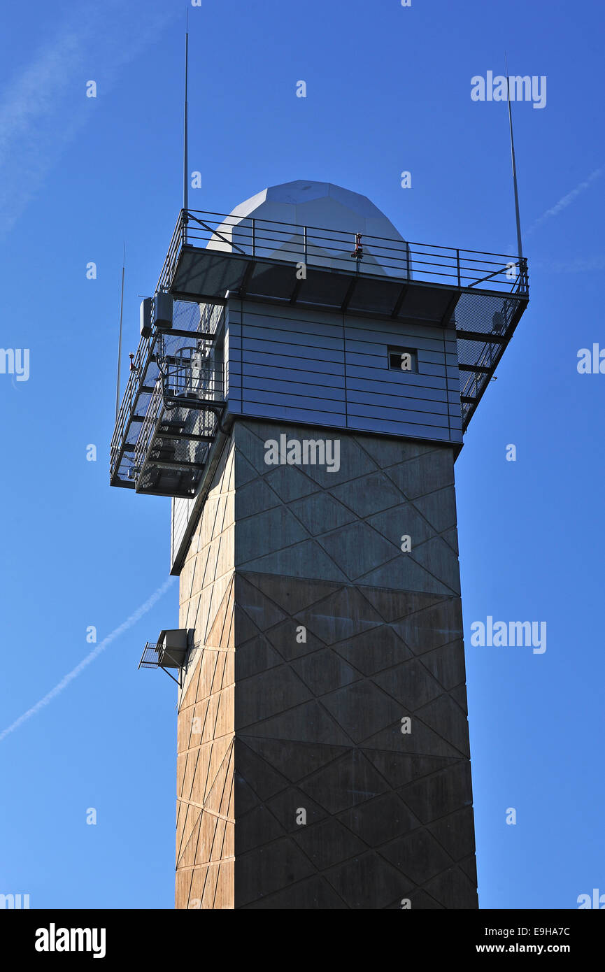 Wetter-Radar-Station, Offenthal, Dreieich, Hessen, Deutschland Stockfoto