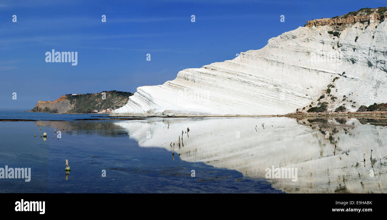 Scala dei Turchi, weiße Felsenküste, Agrigent, Provinz Agrigento, Sizilien, Italien Stockfoto