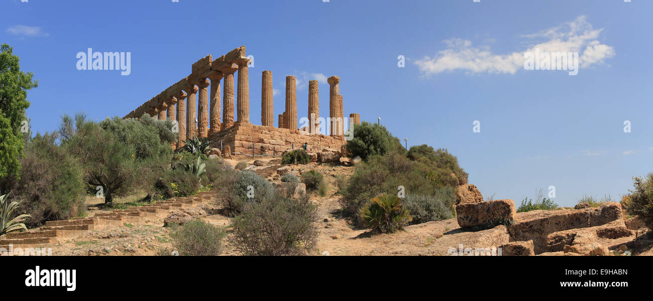 Tempel der Juno, Agrigent, Provinz Agrigento, Sizilien, Italien Stockfoto