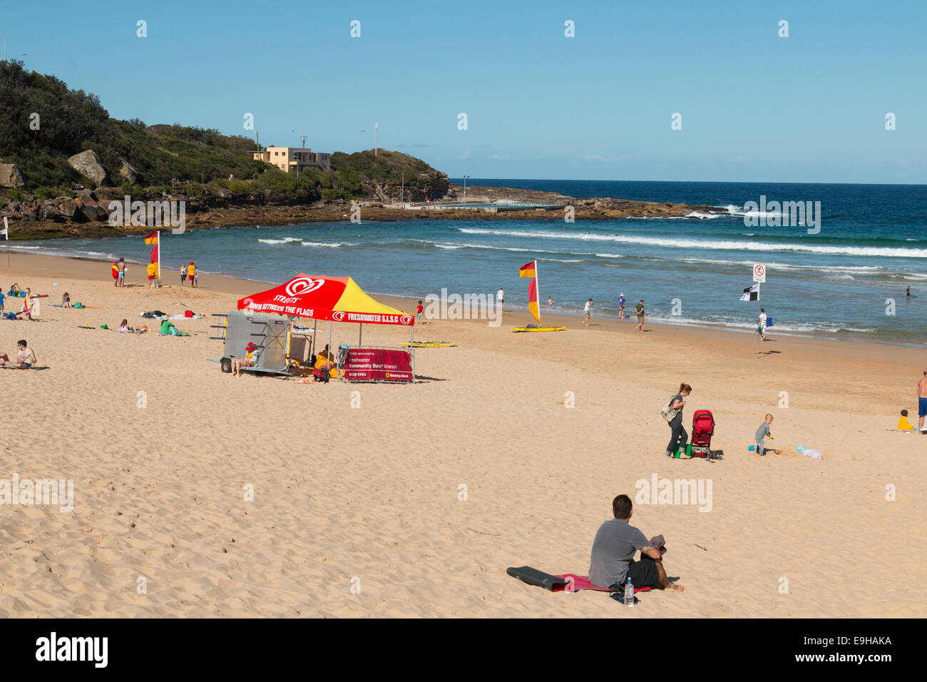 Süßwasserstrand, einer von Sydneys Nordstrände, Frühling, New south wales Australien Stockfoto